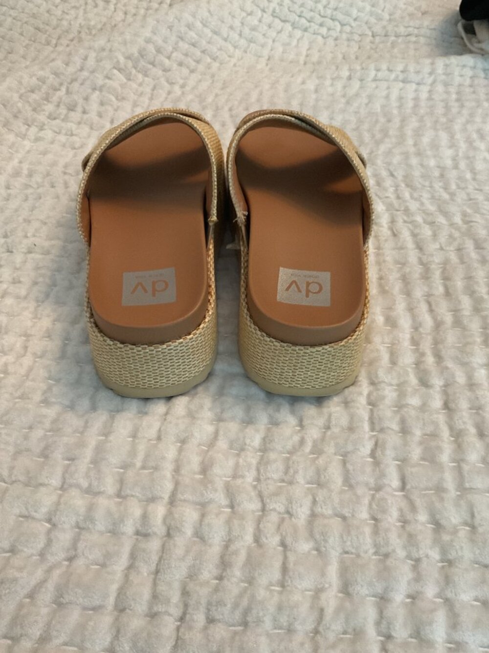 Dv Dolce vita Stylla Women's Woven Crisscross Platform Slide Sandals Size 7.5 - Picture 2 of 5